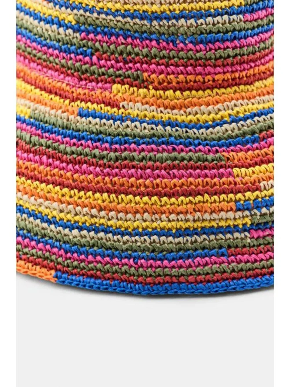 ZARA COLOR-BLOCK BUCKET HAT